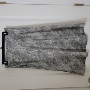 Azalea Size Unknown Black White Animal Print Slip Skirt, Gently Used Condition